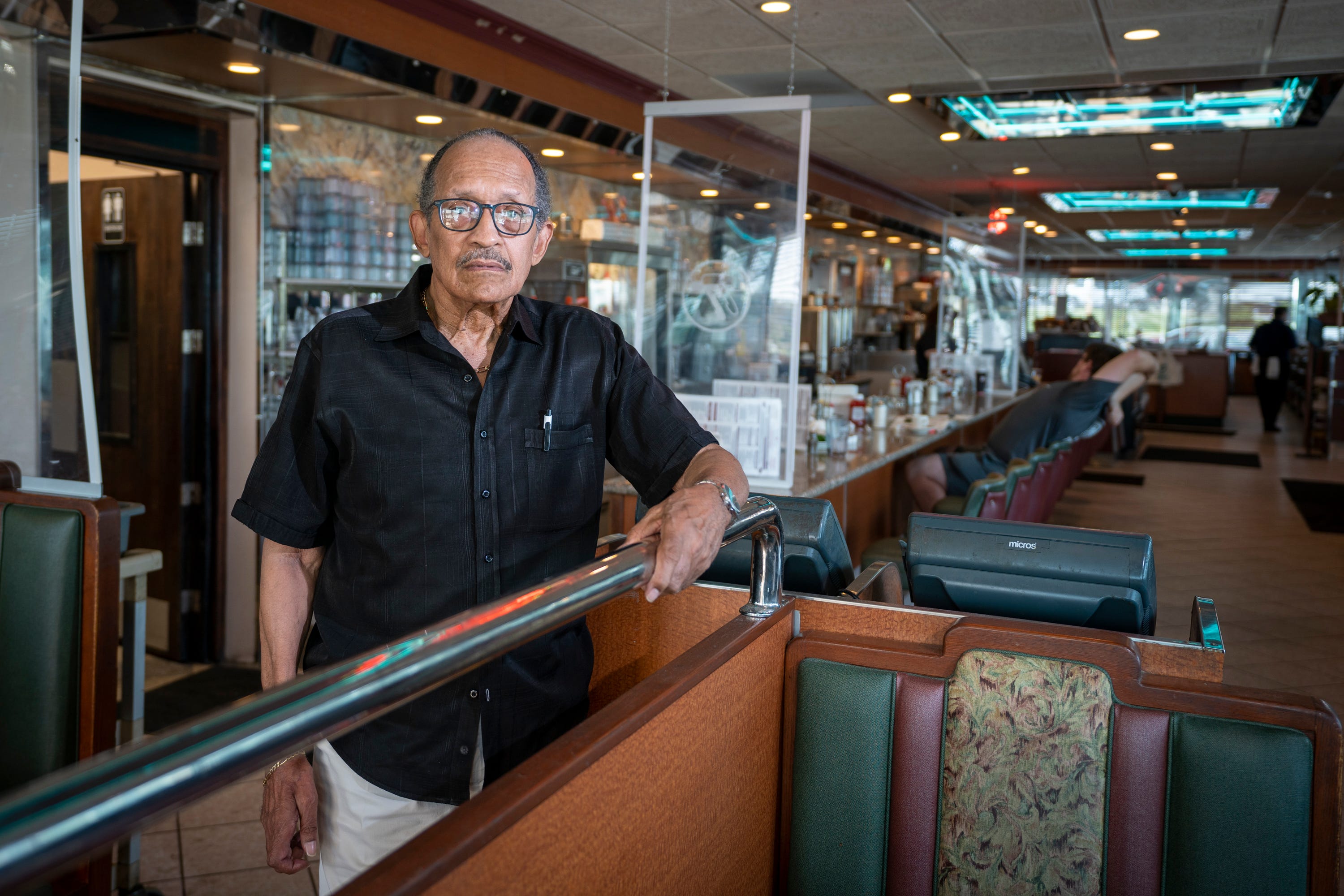 Charles Mason returns to the Double T Diner in Catonsville, Md., where he was arrested in a 1961 effort to desegregate restaurants.