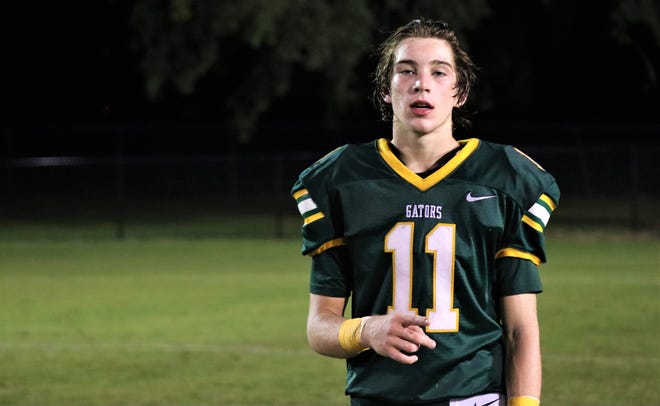 Glades Day wide receiver and cornerback Asher Prescott was voted Athlete of the Week for his pick-six at Fort Myers-Evangelical Christian.