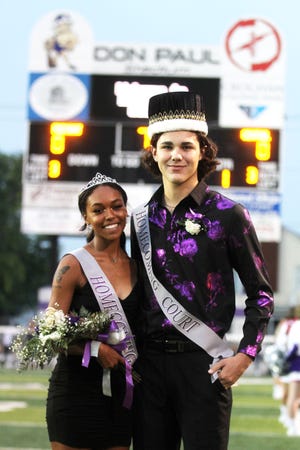 Fremont Ross High School's 2021 Homecoming queen Jadyn Rozzell and king Travis Lotycz were crowned on Friday night.