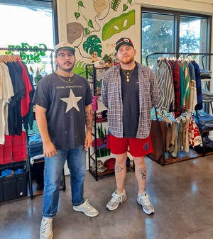 Adam Ynfante, left, and Dallas Patterson are the masterminds behind Garden Street Vintage at 100 S. Jefferson St. in Pensacola.