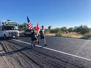 Runners participate in the 2021 Arizona Run for the Fallen event in Tucson.
