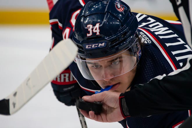 Cole Sillinger ranks second on the Blue Jackets in both individual scoring chances (21) and individual high-danger scoring chances (nine).