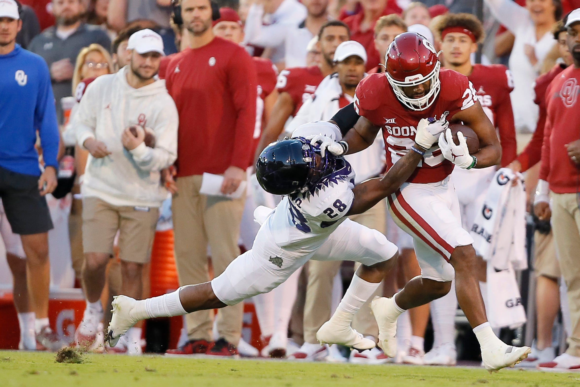 OU vs. Kansas key players to watch Kennedy Brooks, Spencer Rattler