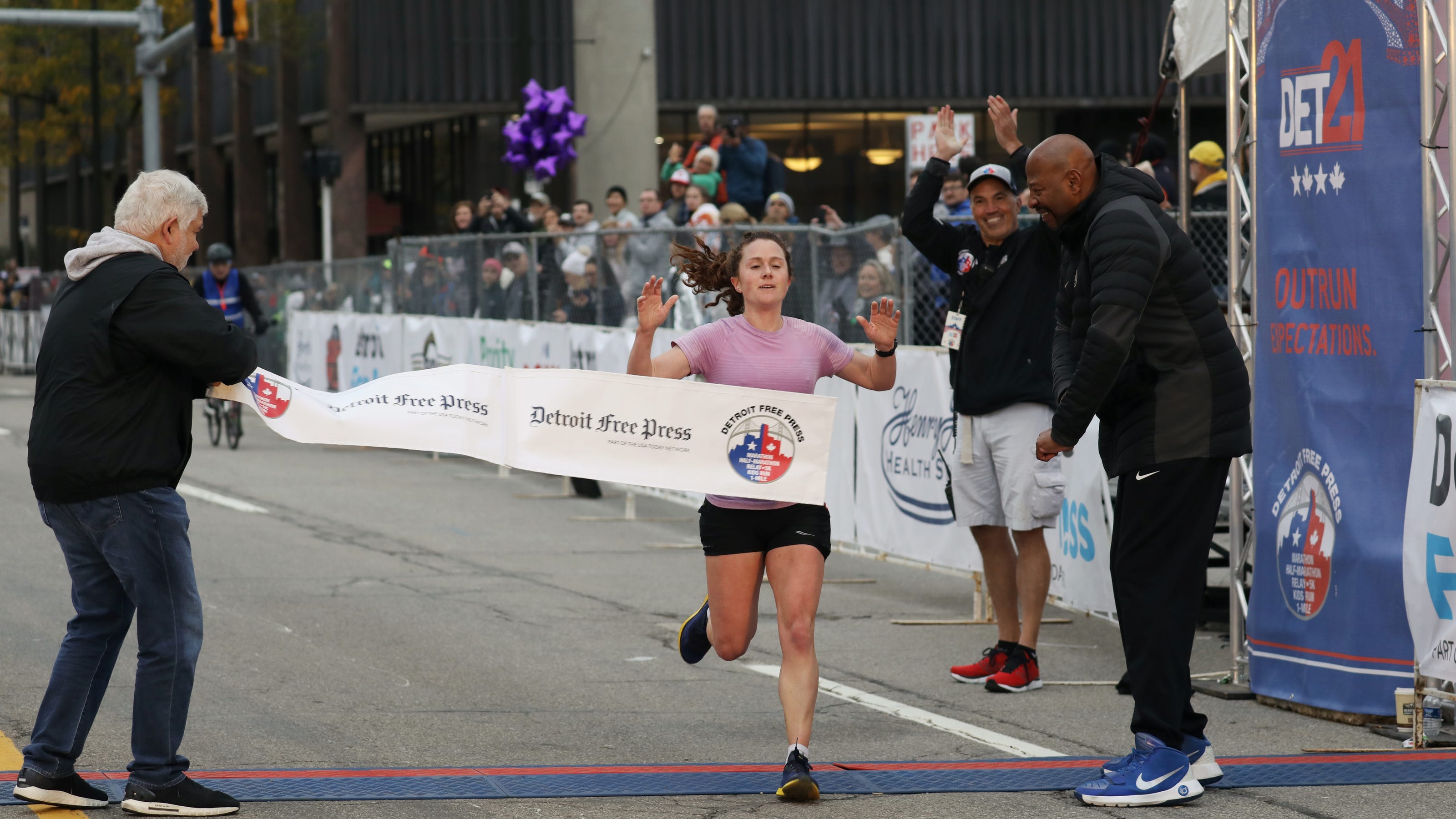 Detroit Free Press Marathon Becca Addison wins women's race