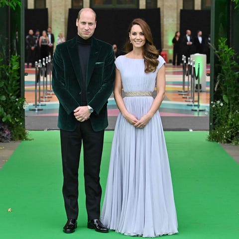 Britain's Prince William, Duke of Cambridge, (L) a