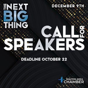 Walton Area Chamber of Commerce seeks speakers for annual symposium, "The Next BIG Thing."