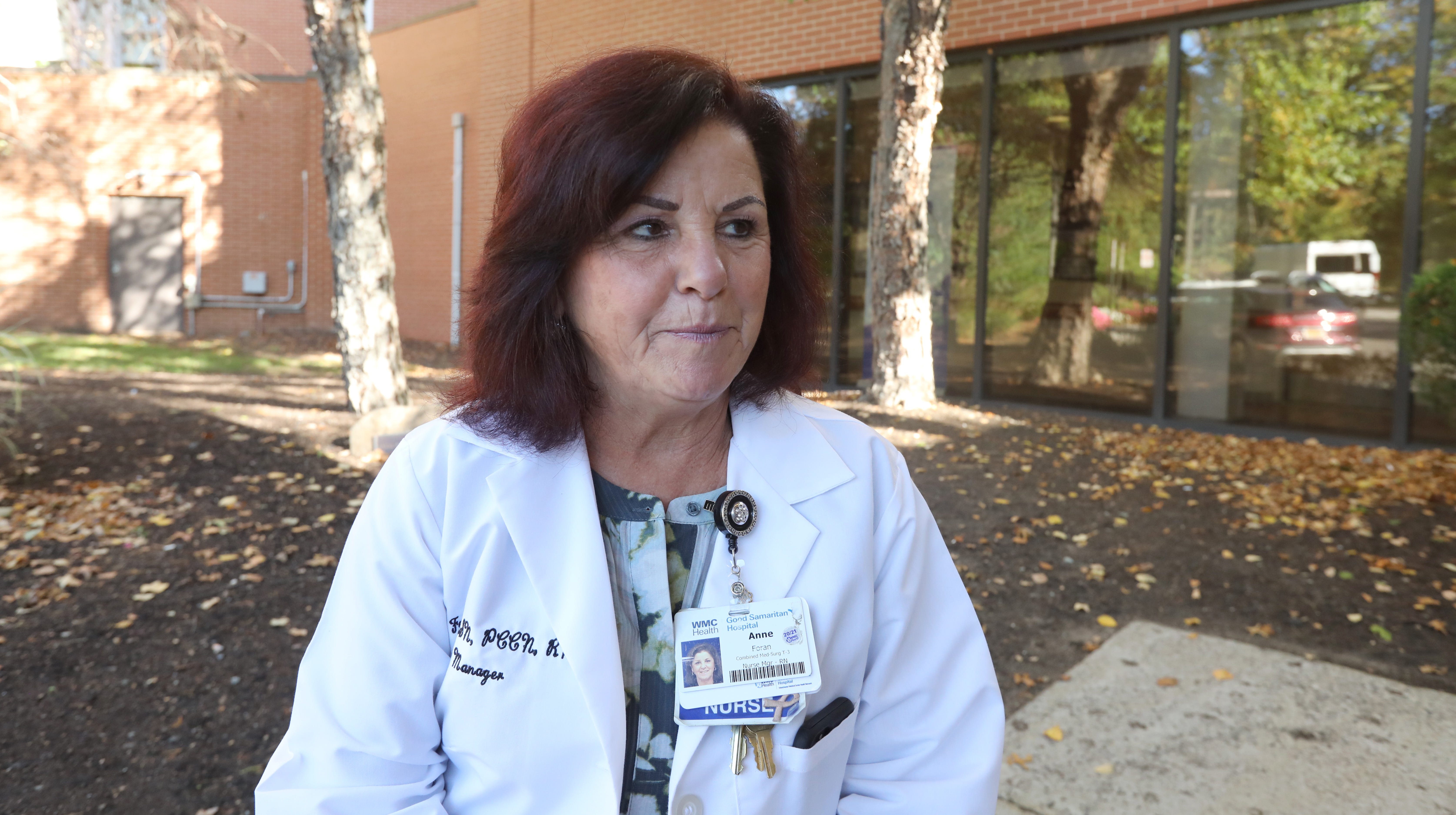 Anne Foran, RN, Director of Critical Care at Good Samaritan Hospital in Suffern Oct. 19, 2021.