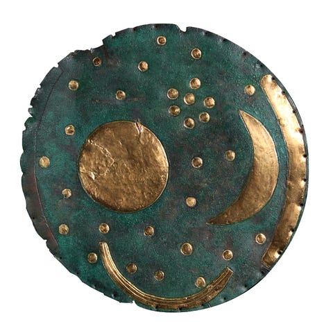 The 3,600-year-old Nebra Sky Disc is one of the ol