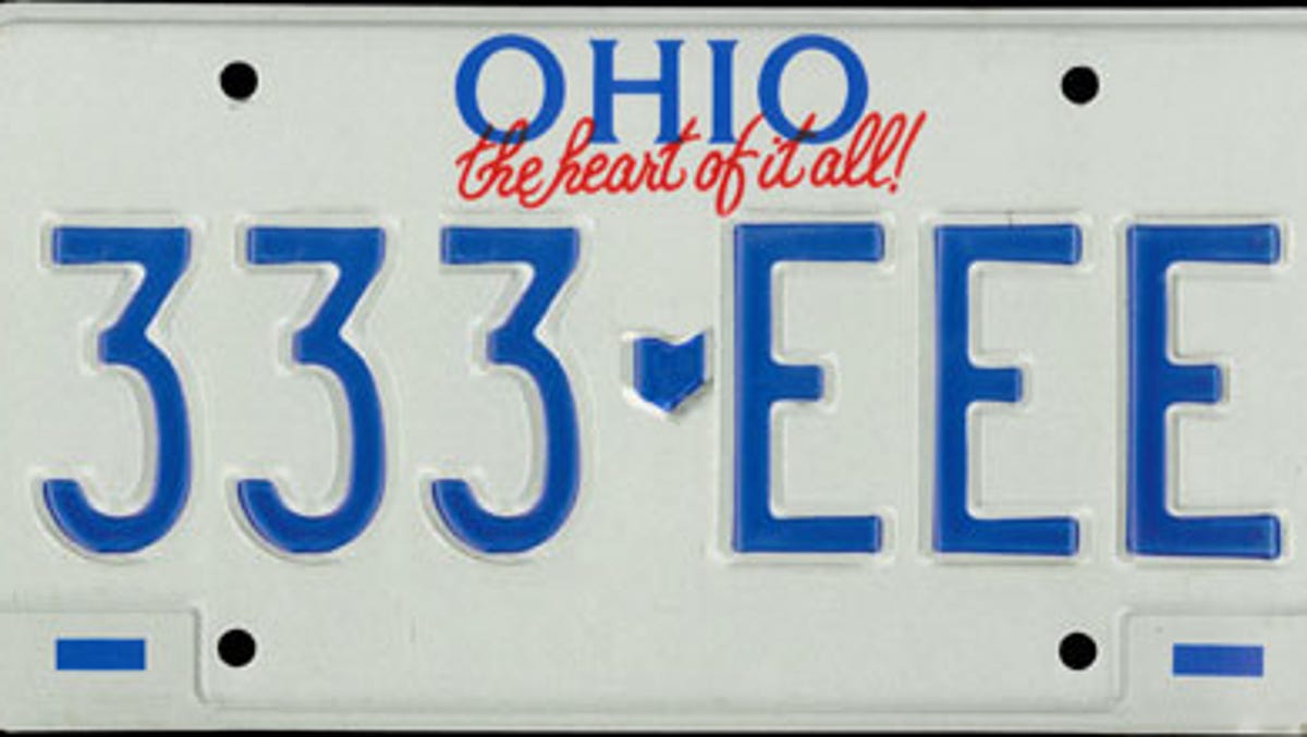 30 years of Ohio license plates