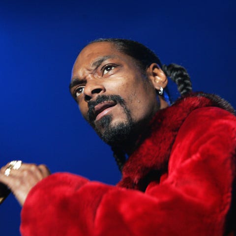 US rap musician Snoop Dogg performs on stage at Pa