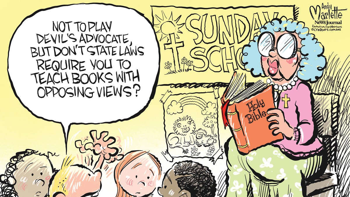 Editorial cartoons on education