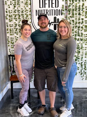 Lifted Nutrition's new owners, Emily Hunt, Brent Schlangen, and Ashley Thompson.