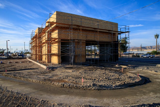 Chandi Plaza is under construction on Indio Boulevard in Indio, Calif., on October 21, 2021.