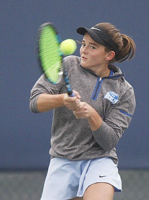 Olentangy Berlin's Ella Franz will compete in a Division I state semifinal Oct. 23 after winning both of her matches Oct. 22.