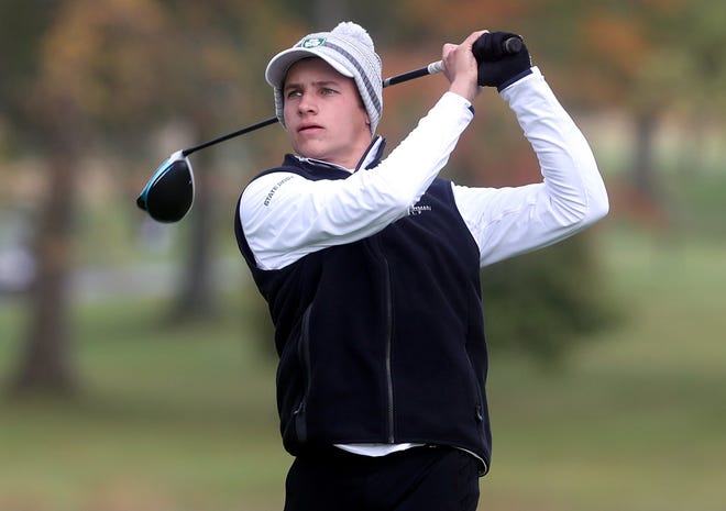 Ryan Seidensticker helped Dublin Coffman place third as a team in the Division I state tournament Oct. 23 at Ohio State's Scarlet Course. He shot a 149 to tie for eighth.
