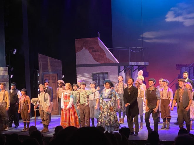 The cast of FSU's production of "Newsies."