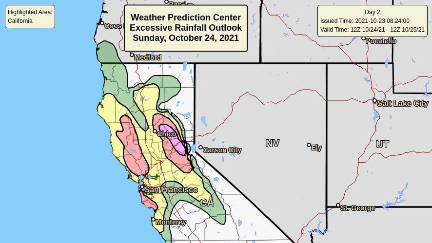 'Deluge' in a drought: Millions of Californians warned of flash flooding risk on Sunday - msnNOW