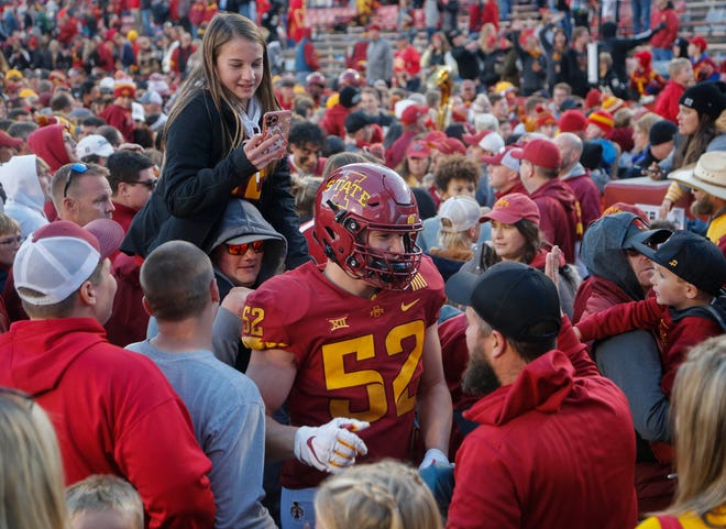 Iowa State center Trevor Downing, a native of Creston, knows the importance of the annual football games between Iowa State and Iowa.