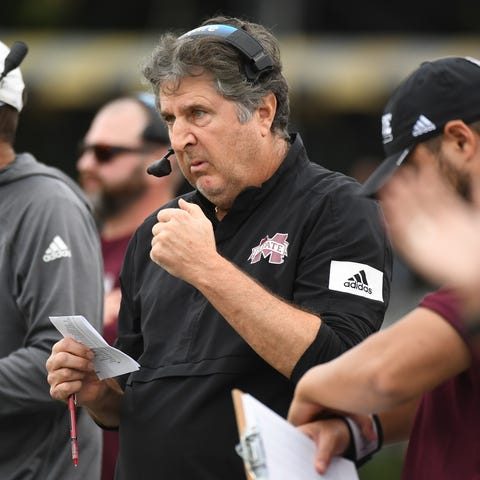 Mississippi State head coach Mike Leach during the