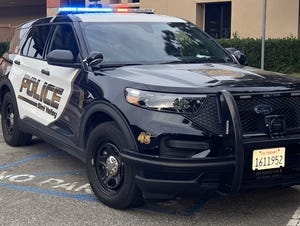 A Simi Valley Police Department vehicle.