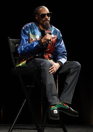 Rapper Snoop Dogg attends a news conference for Triller Fight Club's inaugural 2021 boxing event at The Venetian Las Vegas on March 26, 2021 in Las Vegas, Nevada.