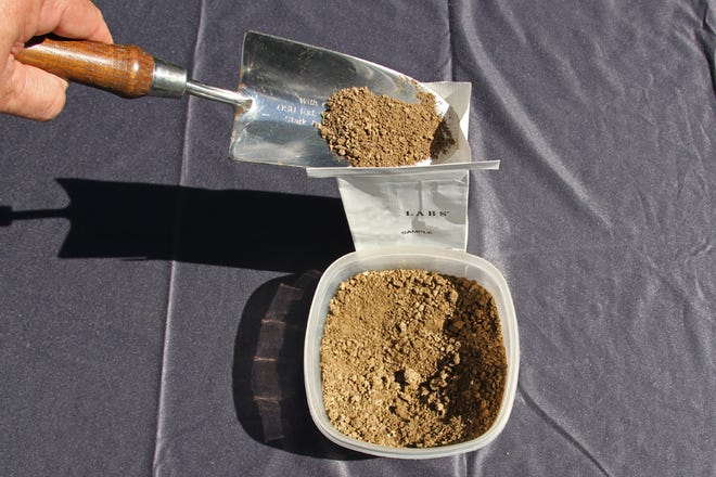 A representative soil testing sample should come from a number of locations in the garden/lawn and should be taken from various depths depending upon what the soil is being used for.