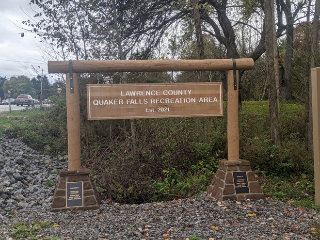 The Lawrence County Quaker Falls Recreation Area, the county's newest park, officially opened to the public on Tuesday. It is located along West State Street in Mahoning Township.