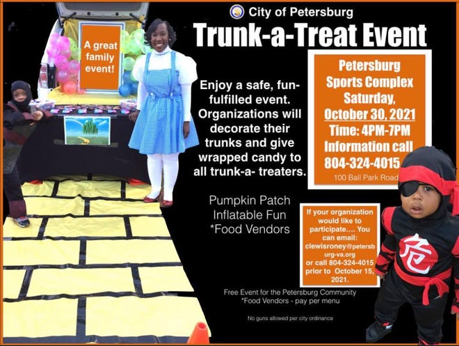 Flier for the Petersburg Trunk or Treat
