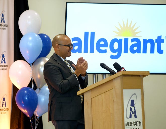 Ren Camacho, president and chief executive officer of Akron-Canton Airport, announced Tuesday that Allegiant Airlines is bringing nonstop flights to four locations from Akron-Canton Airport beginning in March.