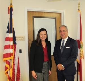 Attorney General Ashley Moody  met with State Attorney Larry Basford and staff on Monday.