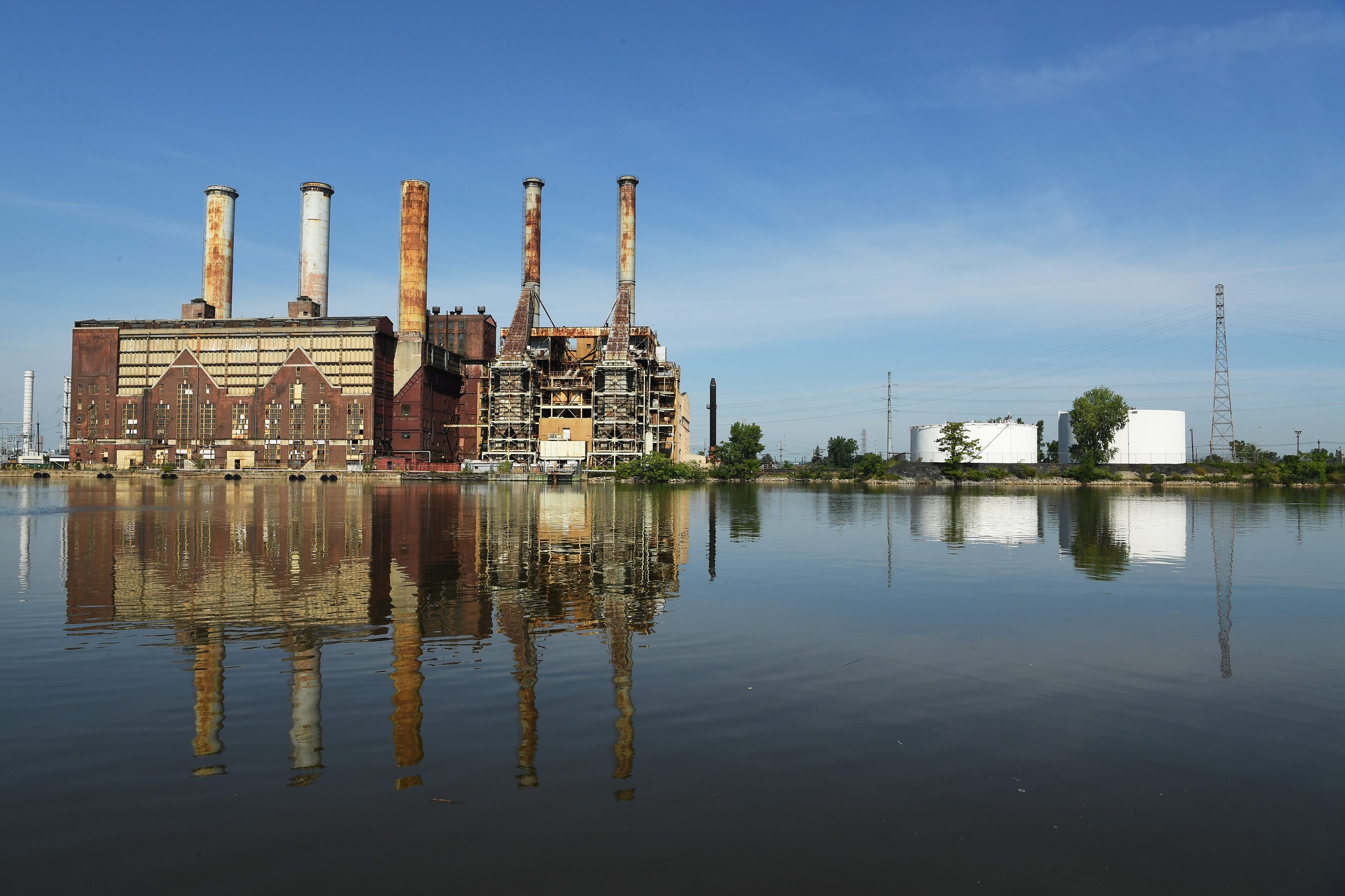 Thomas A. Edison helped inaugurate the original building of the Kearny Generating Station in 1925 on the bank of the Hackensack River, which is now retired.