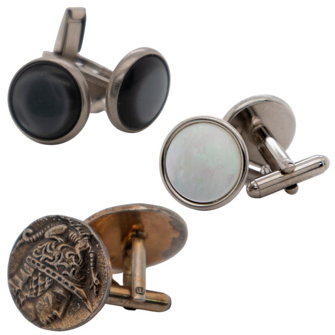 The original button-shape cuff links remain a tradition for many wearers.