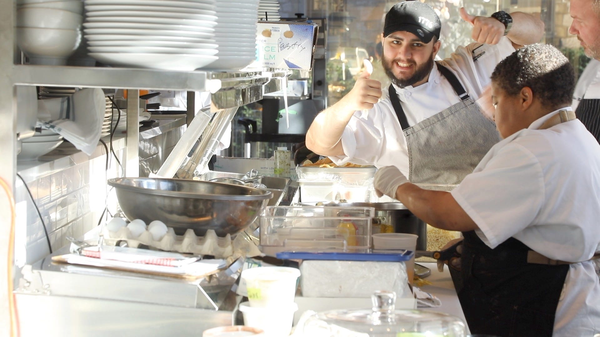 Preparation is going on as the dinner hour approaches at 1776 by David Burke, a restaurant located next to the Morristown Green, on October 19, 2021.