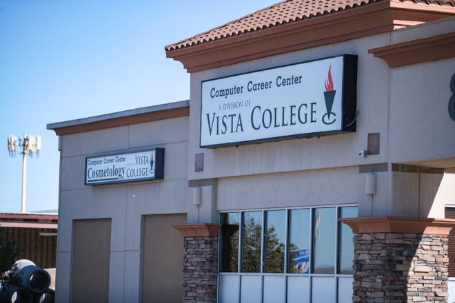 Vista College is shown on Wednesday, Oct. 27, 2021, after closing their doors to their students in Las Cruces.