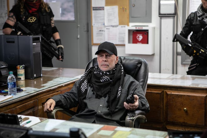 Bruce Willis, seen in "Deadlock," earned his own category for the 2022 Razzie Awards - worst performance by Bruce Willis in a 2021 movie. Willis is expected to win the award.