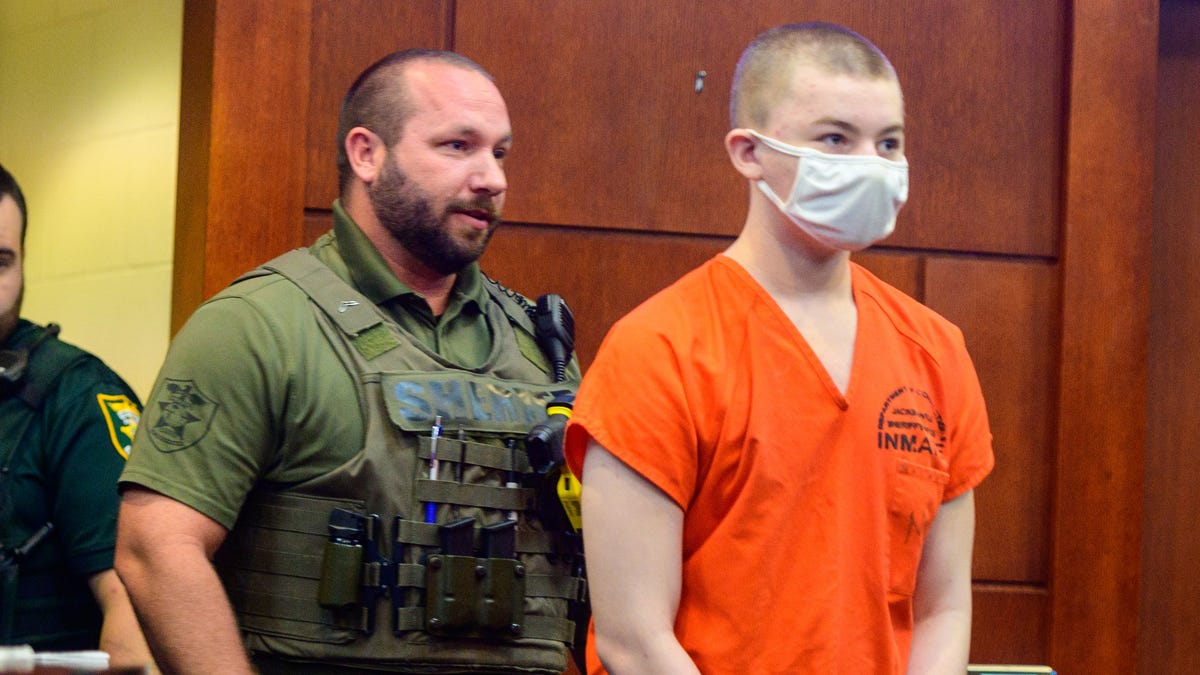 Aiden Fucci appears in court in St Augustine