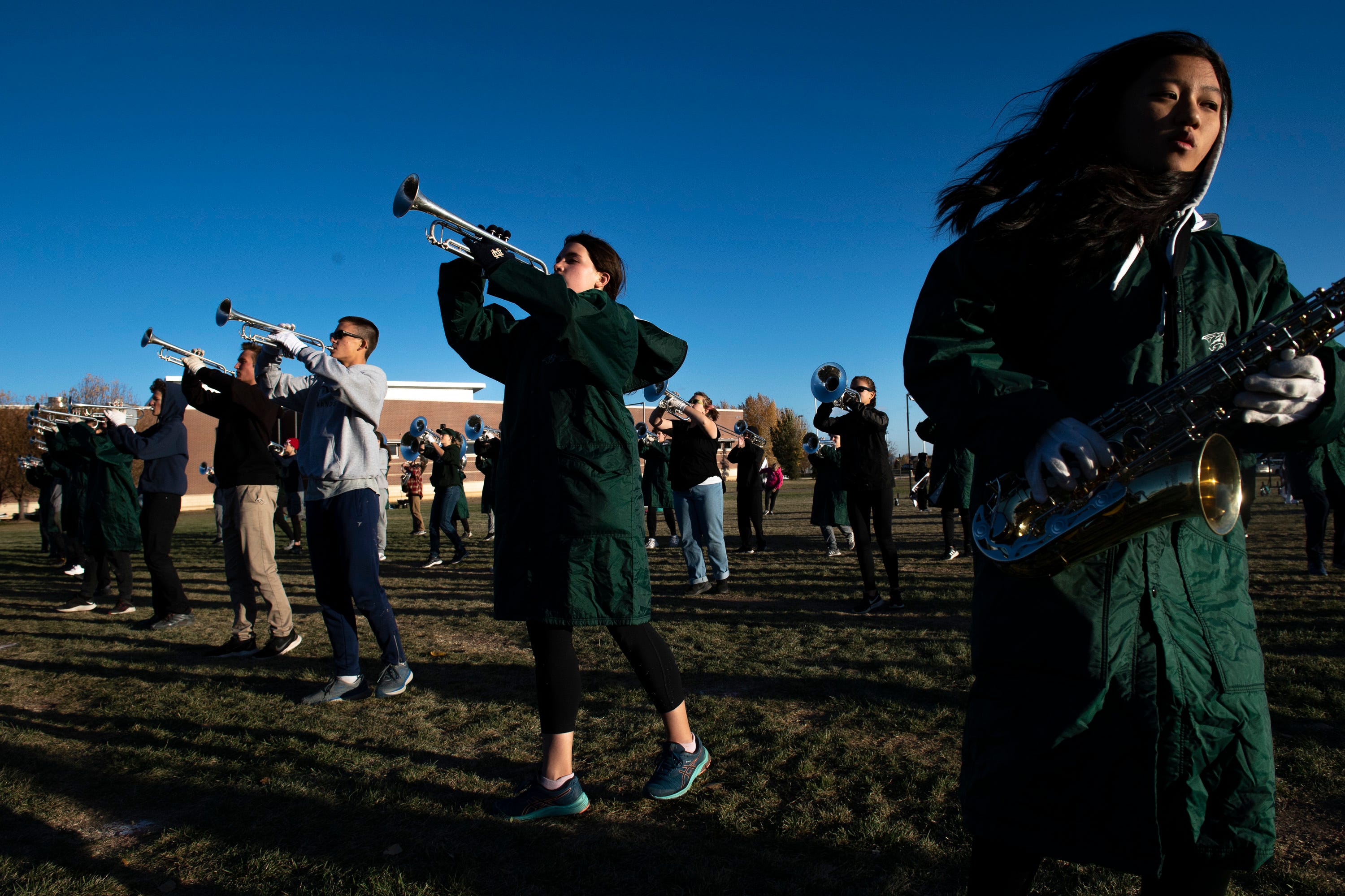 Fossil Ridge High School looks for another marching band state title
