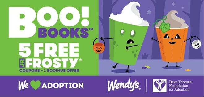 Wendy’s Boo! Books benefit the Dave Thomas Foundation for Adoption.