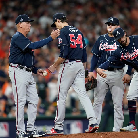 Braves starting pitcher Max Fried allowed six earn