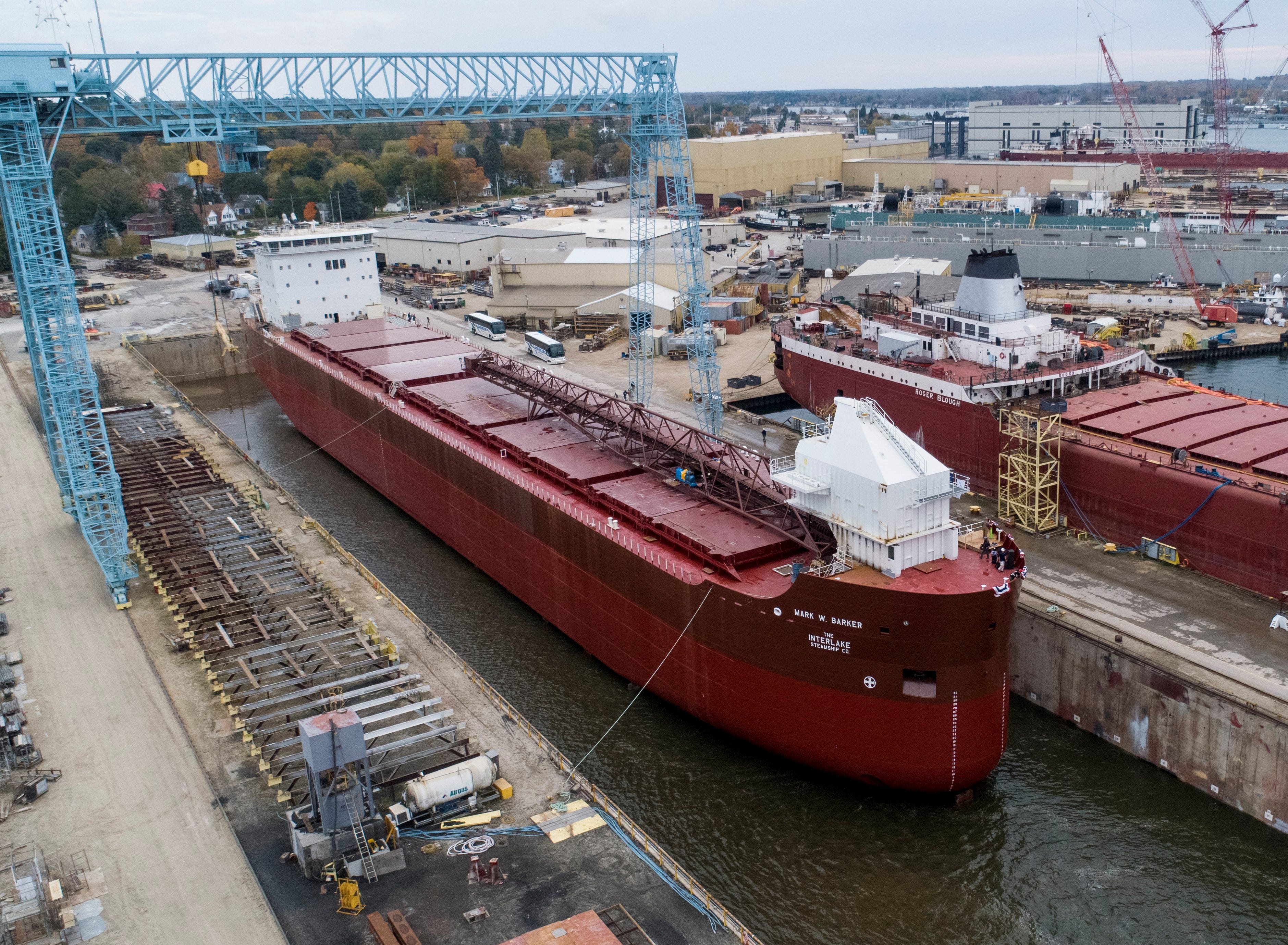 Fincantieri Bay Ship, Sturgeon Bay, launches new Great Lakes freighter