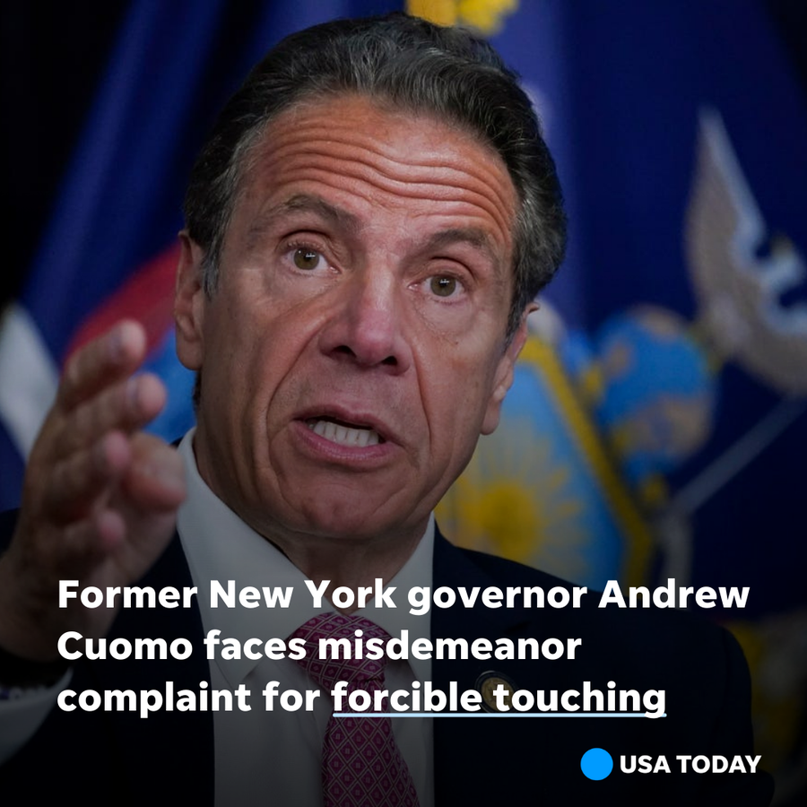The complaint, filed Thursday by Investigator Amy Kowalski, accused Cuomo of "knowingly and intentionally" committing the crime of forcible touching, a class A misdemeanor.