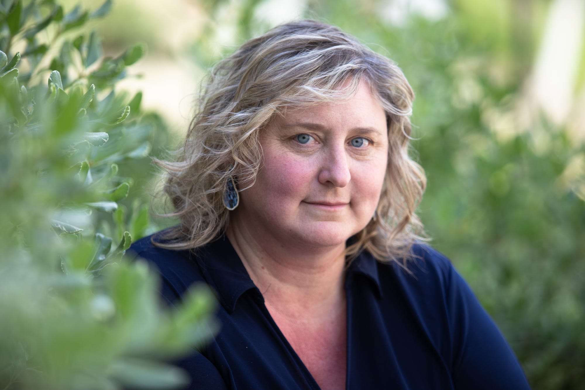 Renee St. Clair, the Chief Operating Officer of Kadima Neuropsychiatry Institute, is shown outside of the medical office in La Jolla, May 19, 2020