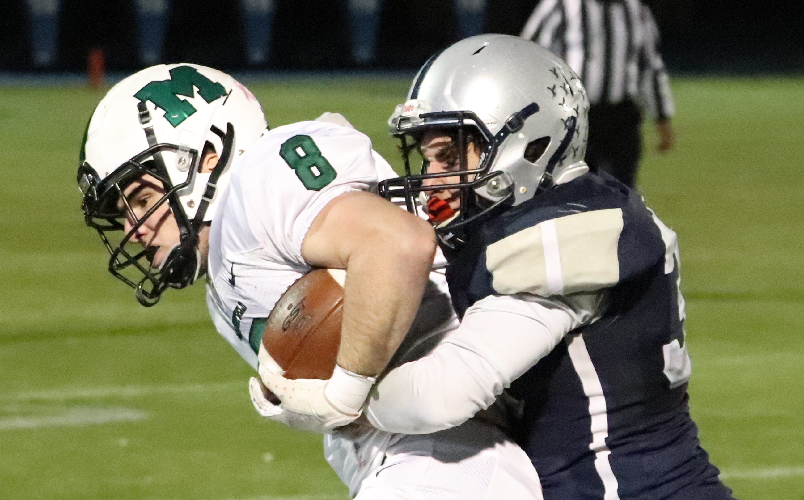 Marshfield High football dominates Plymouth North with playoffs ahead 