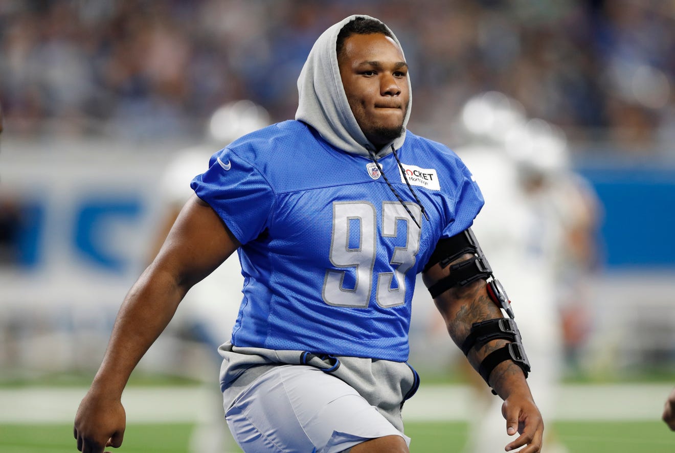 Lions defensive lineman Da'Shawn Hand has battled injuries throughout his four-year career.