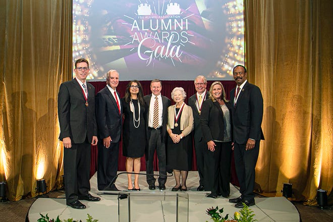 The Circle of Gold is given to those who have shown excellent achievements in the tradition of success at Florida State through dedication and determination will thus be recognized and inducted into the organization. A committee appointed by the FSU Alumni Association chose a board of directors  for the annual acceptance into the Circle of Gold.