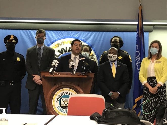 Wisconsin Attorney General Josh Kaul announces a package of legislative proposals Monday that would funnel $115 million into public safety initiatives across the state.