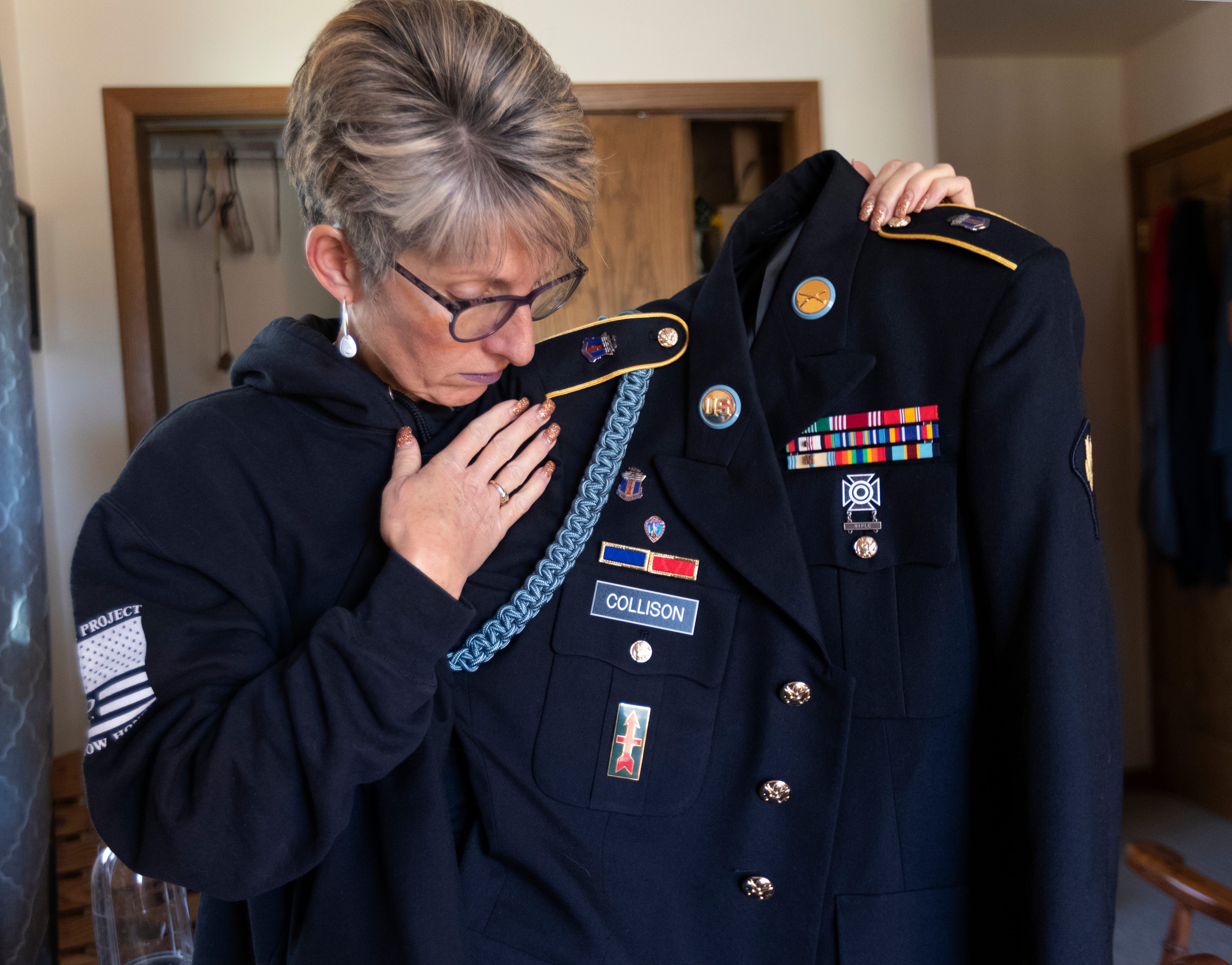 Linda Collison never had the opportunity to see her son, Logan, wear his dress uniform.