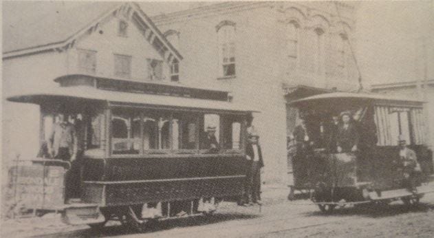 Early electric street cars (trolleys) in Carbondale.
/ Image from Carbondale, Pa. 125th Anniversary book