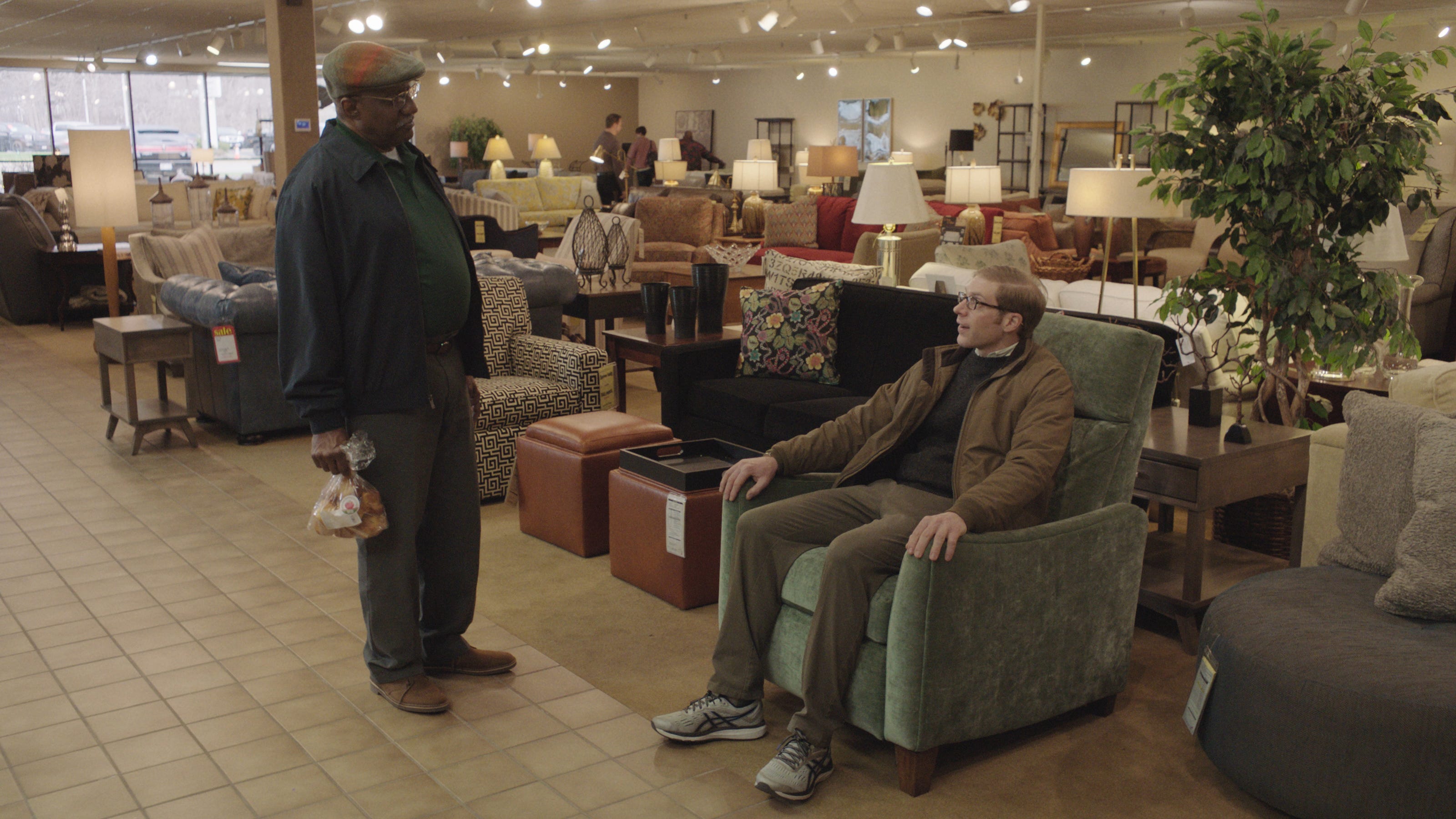 Shopping for a retirement chair in the first episode of season three of  Adult Swim's "Joe Pera Talks with You."