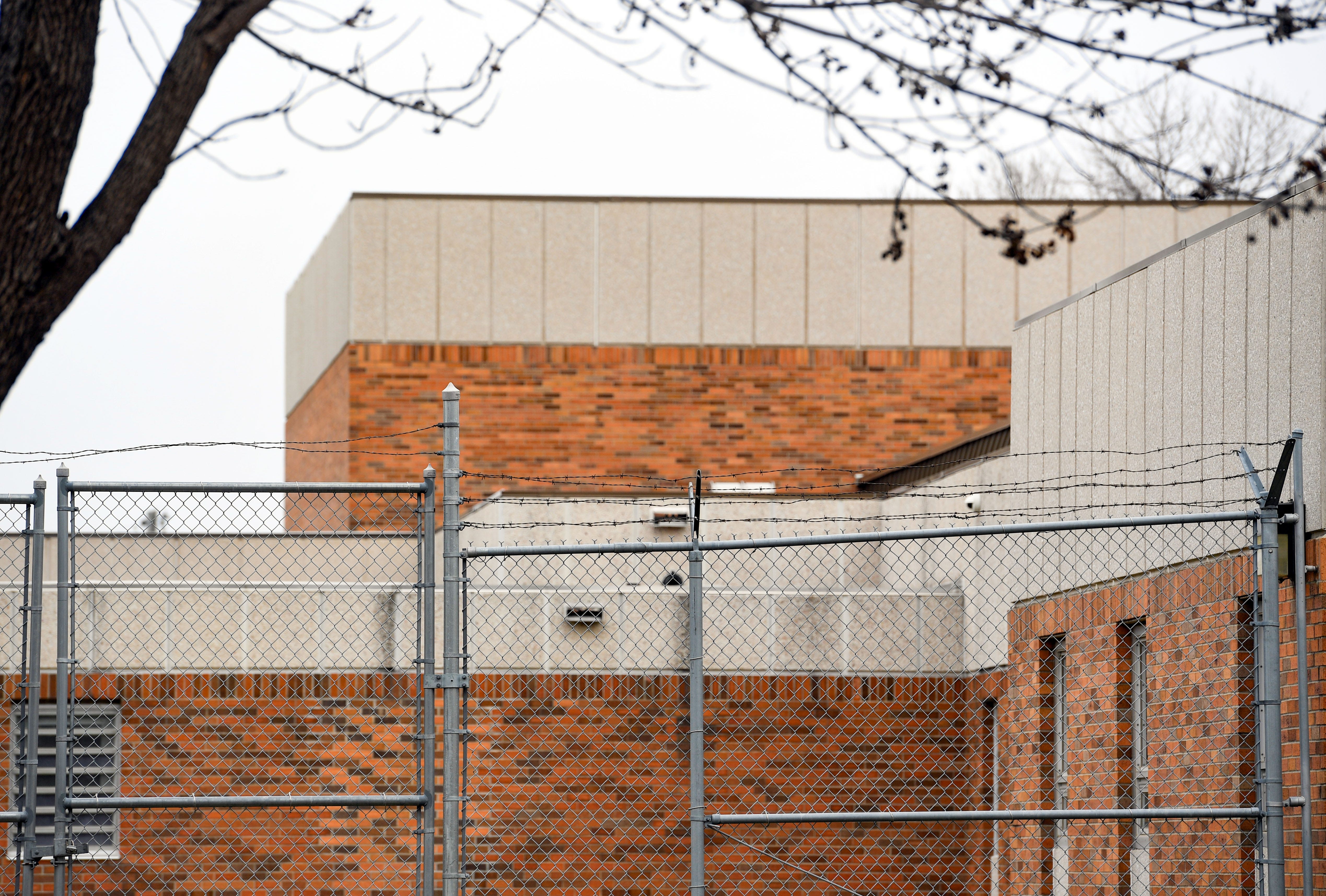 The exterior of the juvenile detention center.